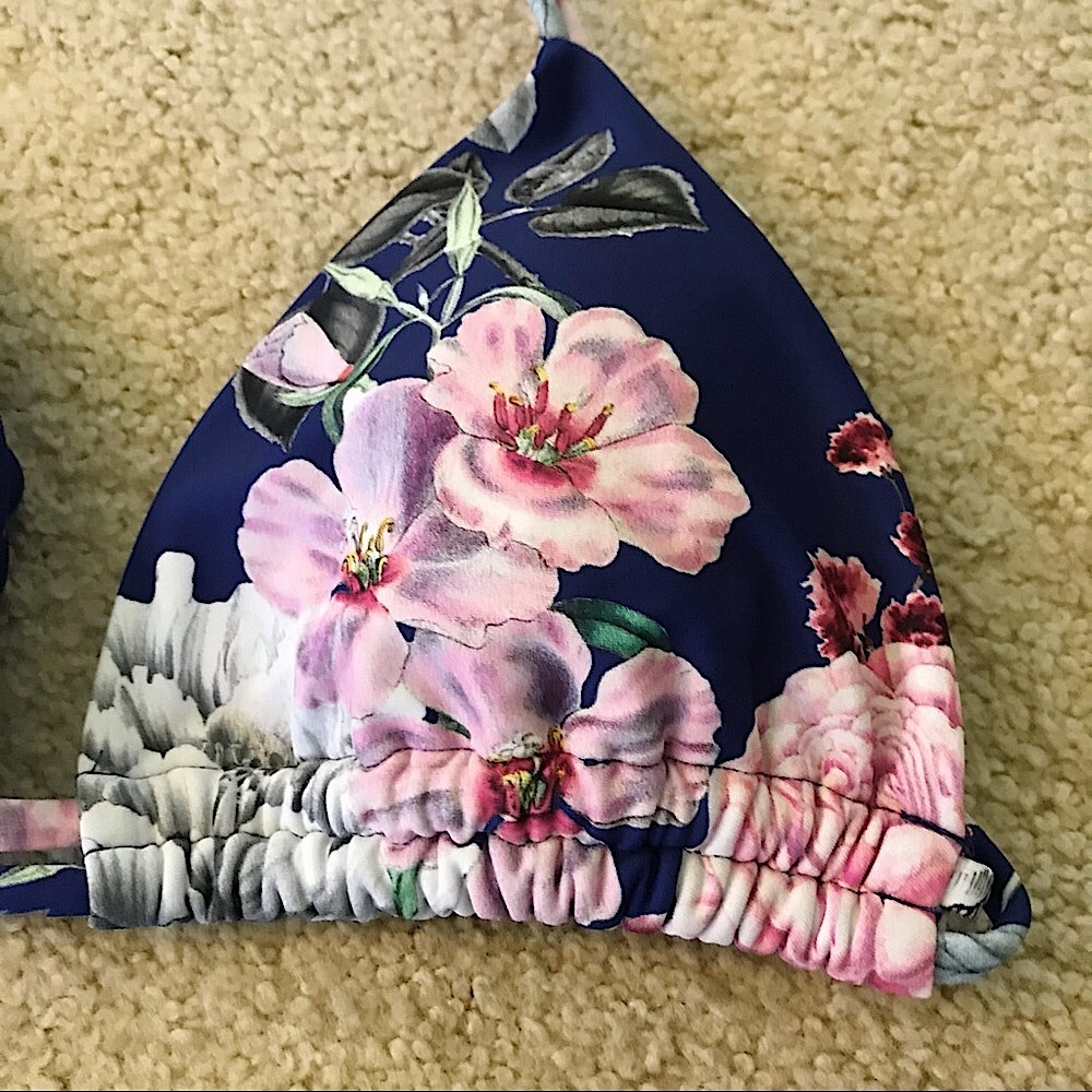🆕🔥RACHEAL ROY:VERY CUTE-BLUE&FLORAL CHEEKINY 👙SNICH  BOTTOMS TO MAKE BOOTYPOP - Picture 3 of 14